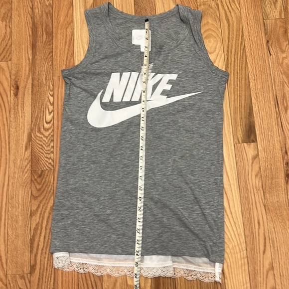 Nike Heather Gray with White‎ Lace Tank Small - Picture 7 of 7